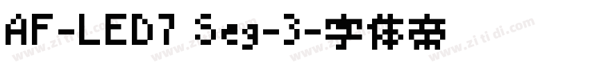 AF-LED7 Seg-3字体转换